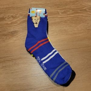 MTV Beavis and Butt-Head 3 Pair Cartoon Novelty Socks Adult Size 6 - 12 New